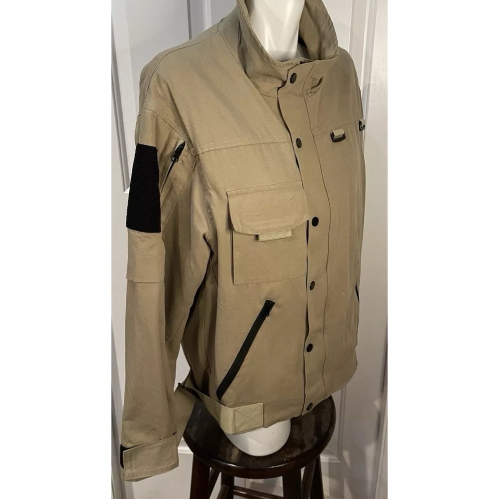 UNM Original Design Canvas Utility Jacket Mens Size Large Full Zip + Snap - Picture 3 of 9